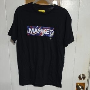 NWT Market/Pac Sun Men's T-Shirt Black W/Logo Sz M Comfort Cotton